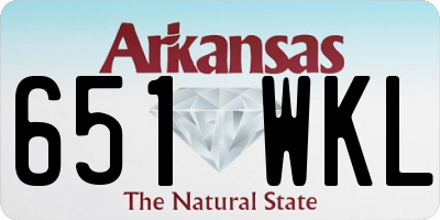 AR license plate 651WKL