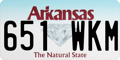 AR license plate 651WKM