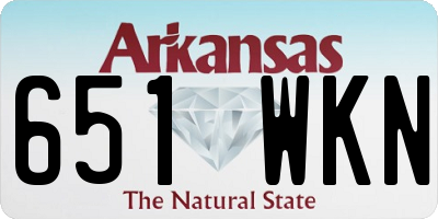 AR license plate 651WKN