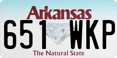 AR license plate 651WKP