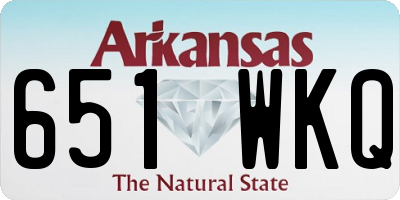 AR license plate 651WKQ