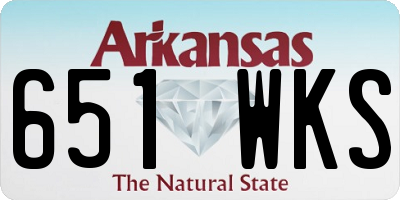 AR license plate 651WKS