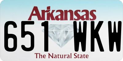 AR license plate 651WKW