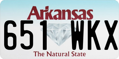 AR license plate 651WKX
