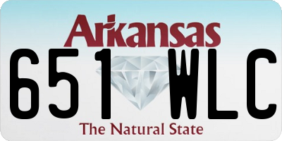 AR license plate 651WLC