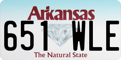 AR license plate 651WLE
