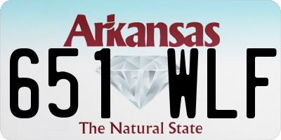 AR license plate 651WLF
