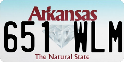 AR license plate 651WLM