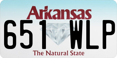 AR license plate 651WLP