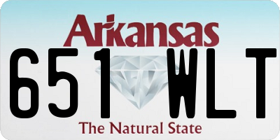 AR license plate 651WLT
