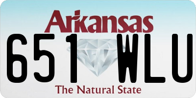 AR license plate 651WLU