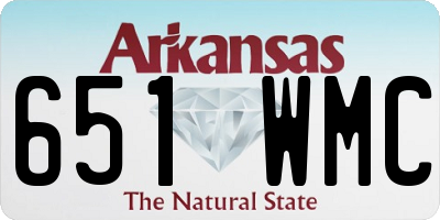 AR license plate 651WMC