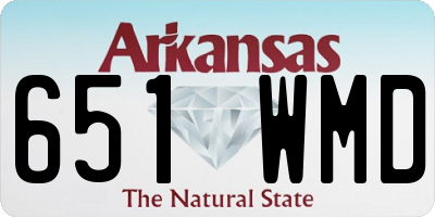 AR license plate 651WMD