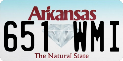 AR license plate 651WMI
