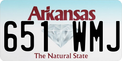 AR license plate 651WMJ