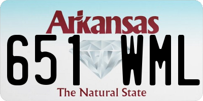 AR license plate 651WML