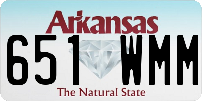 AR license plate 651WMM