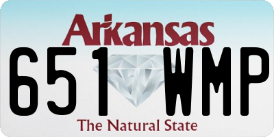 AR license plate 651WMP