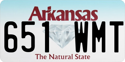 AR license plate 651WMT