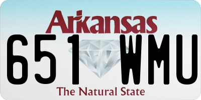 AR license plate 651WMU