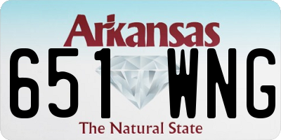 AR license plate 651WNG