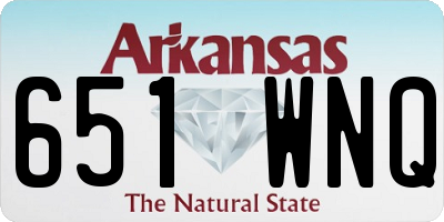 AR license plate 651WNQ