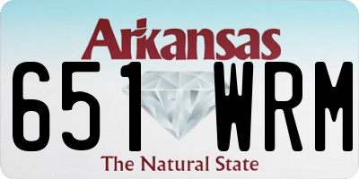 AR license plate 651WRM