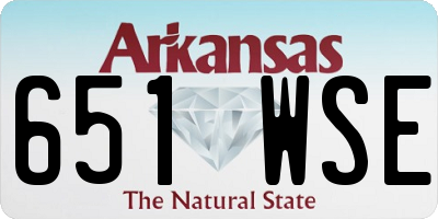 AR license plate 651WSE