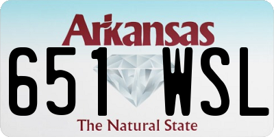 AR license plate 651WSL