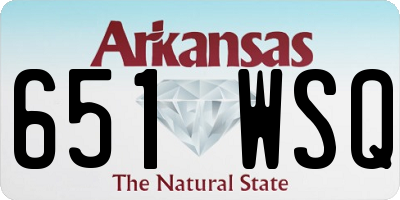 AR license plate 651WSQ