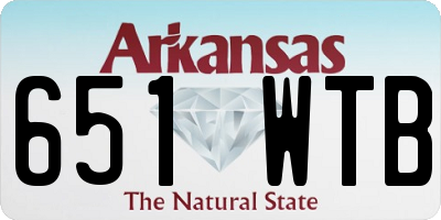 AR license plate 651WTB