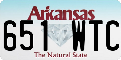 AR license plate 651WTC