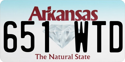 AR license plate 651WTD