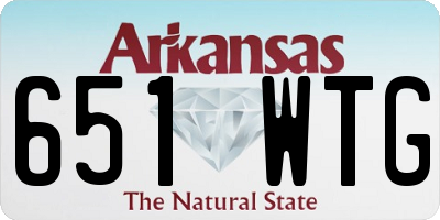 AR license plate 651WTG