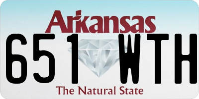 AR license plate 651WTH