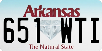AR license plate 651WTI