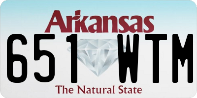 AR license plate 651WTM
