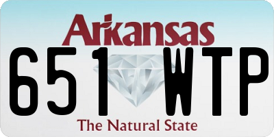 AR license plate 651WTP