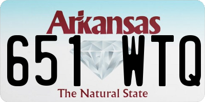 AR license plate 651WTQ