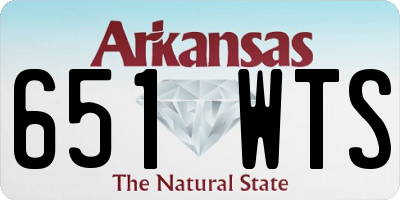 AR license plate 651WTS