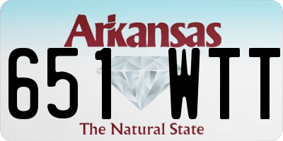 AR license plate 651WTT