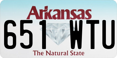 AR license plate 651WTU