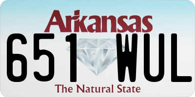 AR license plate 651WUL