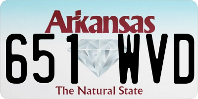 AR license plate 651WVD