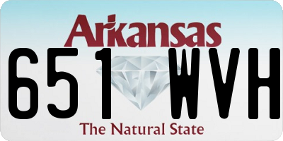 AR license plate 651WVH