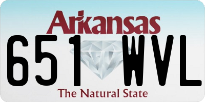 AR license plate 651WVL
