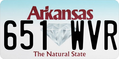 AR license plate 651WVR