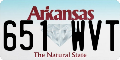 AR license plate 651WVT