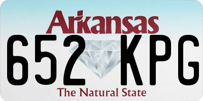 AR license plate 652KPG