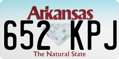 AR license plate 652KPJ